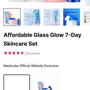 Medicube Glass Glow 7-Day Skincare Set - Blue